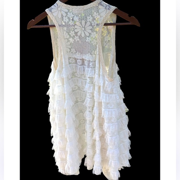 POL Duster Mixed Lace Vest NWT - Picture 8 of 8